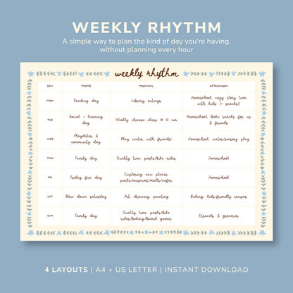 Weekly Rhythm