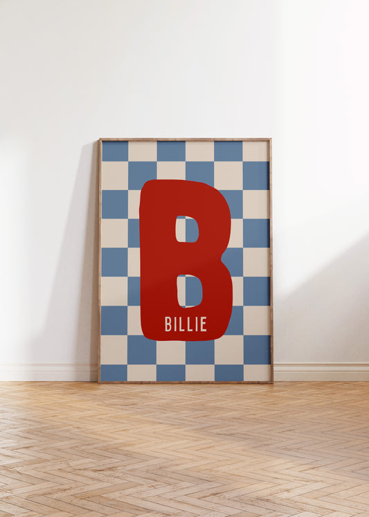 Custom Initial Name Print — Digital Download
