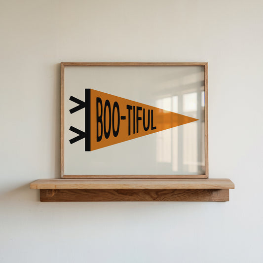 Boo-Tiful Pennant Flag