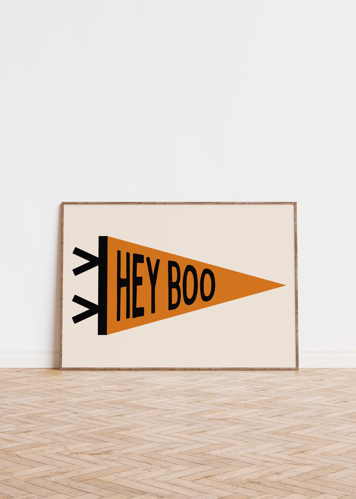 Hey Boo Pennant Flag