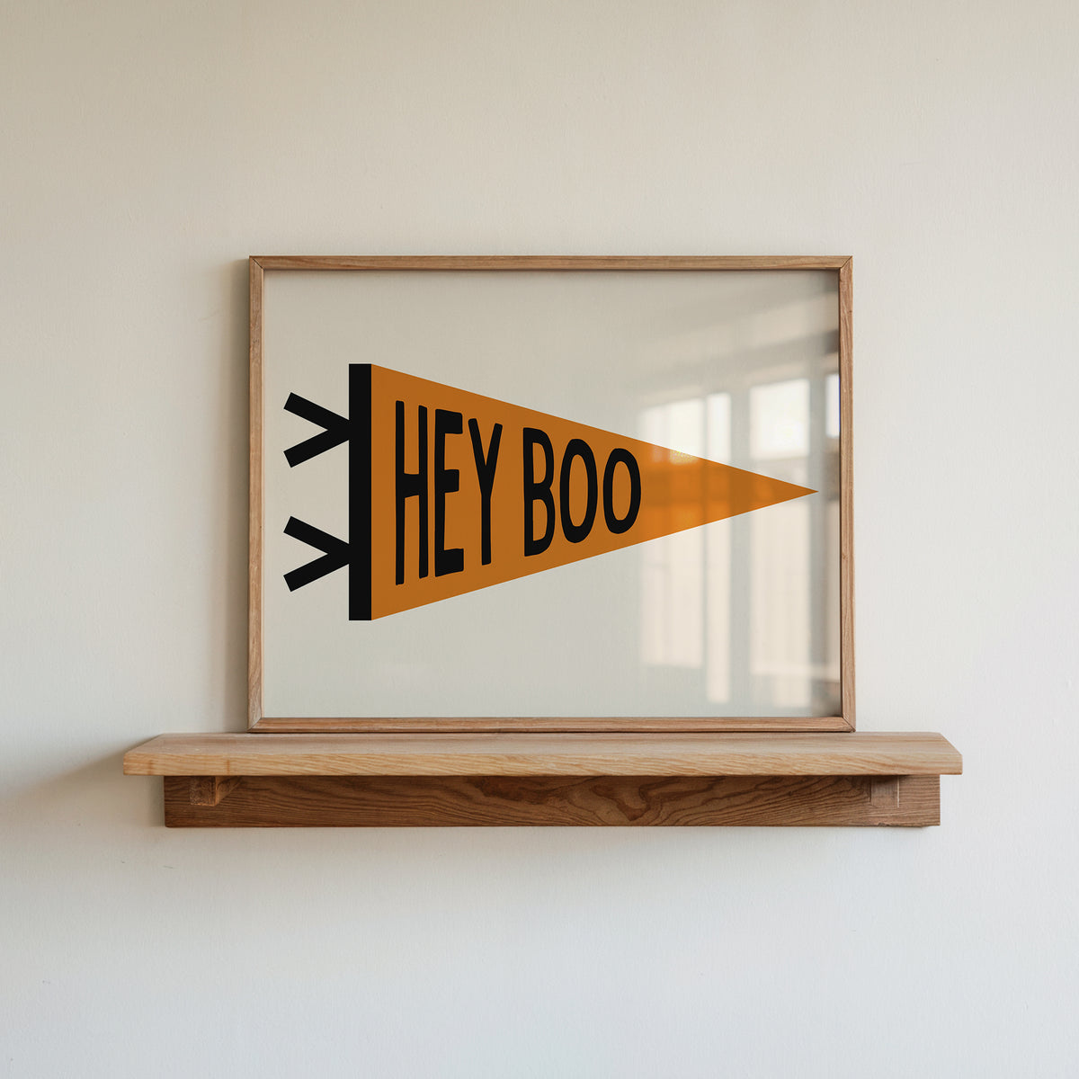 Hey Boo Pennant Flag