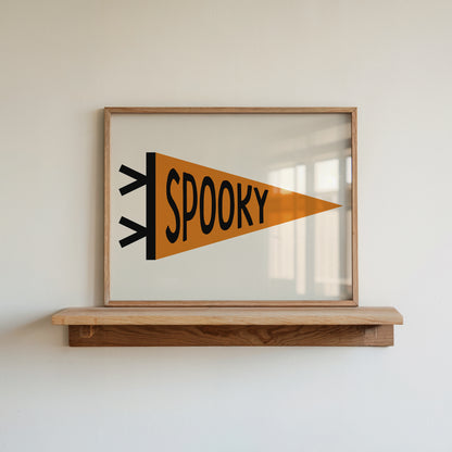 Spooky Pennant Flag